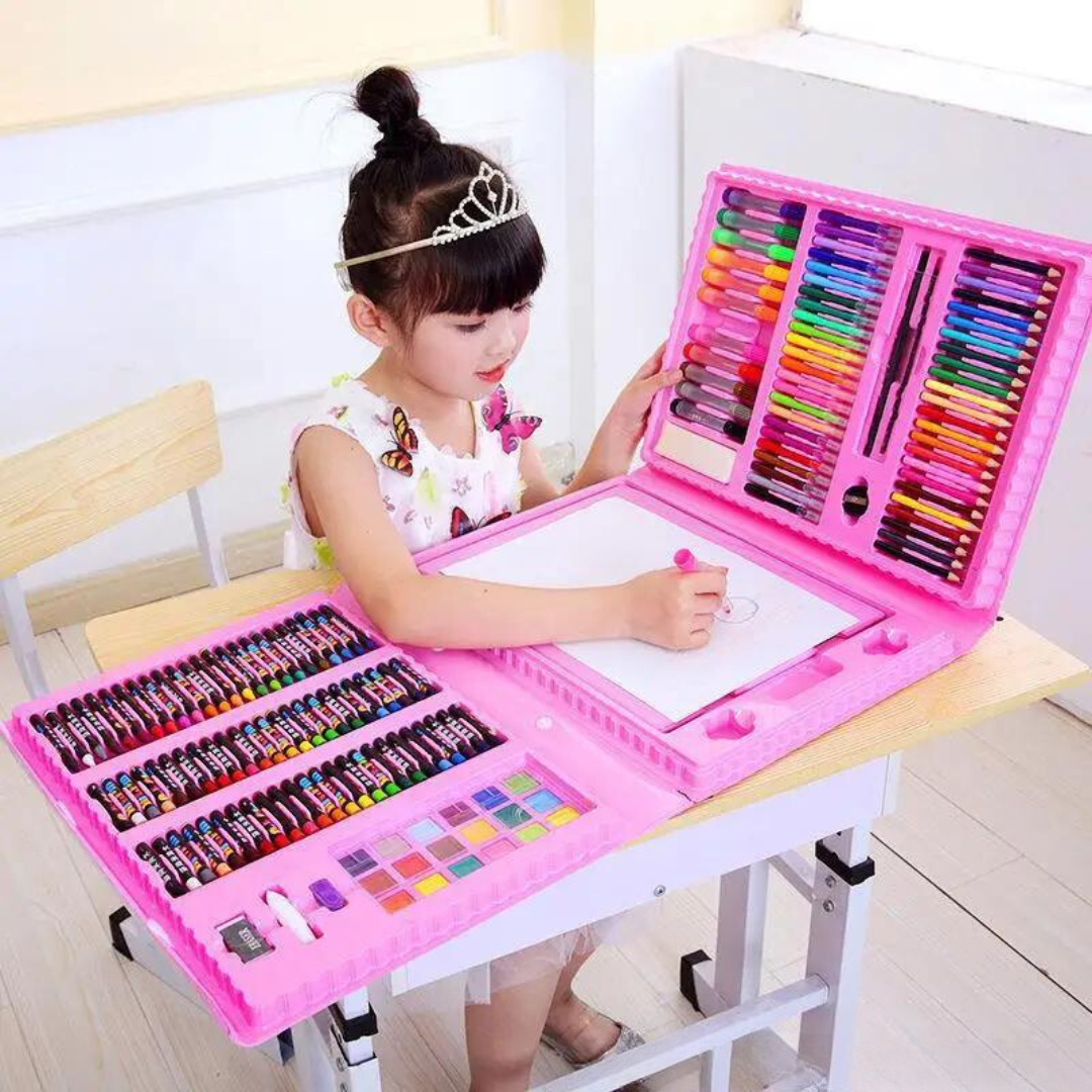 Kit Maletin De Arte Escolar 208 Piezas