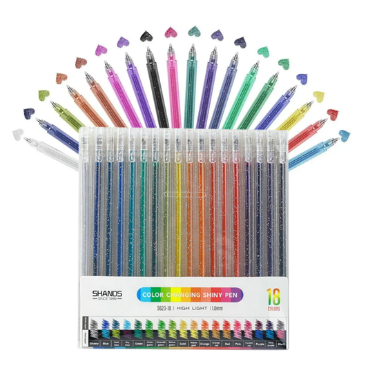 Marcadores Para Niños Dibujo Y Colorear con Glitter x24 - Muy Moderna Uruguay