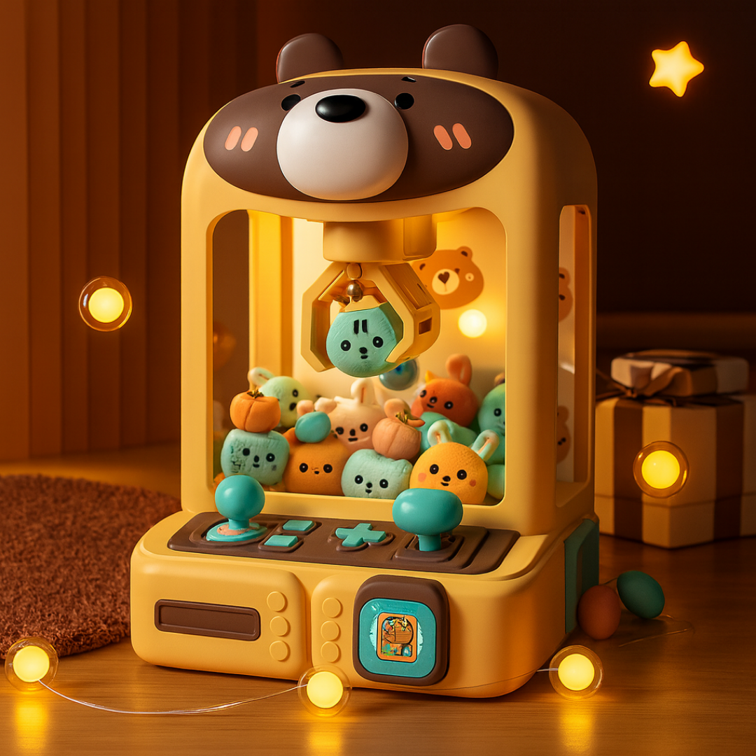 Máquina De Garra Juguete Eléctrico USB Con Muñecos Para Niños