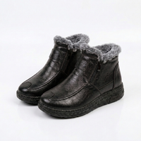 Botines Abrigados con Forro Afelpado - Símil Cuero para Invierno