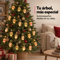Guirnalda Navideña LED de 20 Luces con Arbolitos a Pilas