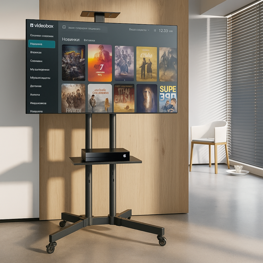 Soporte Móvil Para Tv Con Ruedas De Pie Monitor 32 A 65"