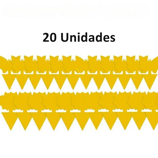 Set de 20 Trampas Adhesivas Anti Insectos para Plantas