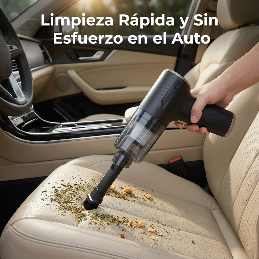 Aspiradora Inalámbrica Portátil Auto 120W Recargable