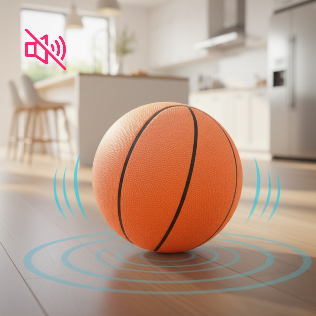 Pelota Basketball N°5 Silenciosa Interior Espuma Pu Antiruido