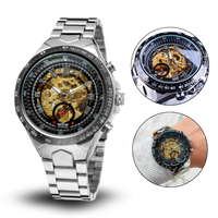 Reloj De Lujo Automático Mecánico Winner Para Hombre