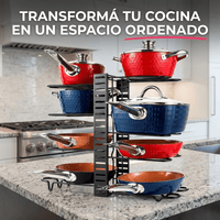 Organizador de Ollas y Sartenes 8 Niveles Ajustable - Muy Moderna Uruguay