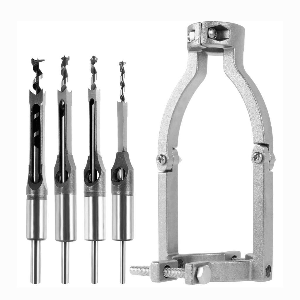 Adaptador Escopleador Taladro + 4 Mechas Cuadradas - Muy Moderna Uruguay
