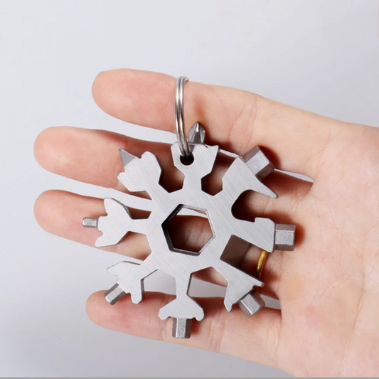 Llave Multifunción 18 en 1 Estilo Copo de Nieve