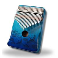 Kalimba de 21 Teclas en Madera de Kaoba