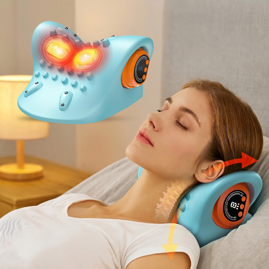 Masajeador Cervical Electroestimulación Calor y Vibración 4 en 1