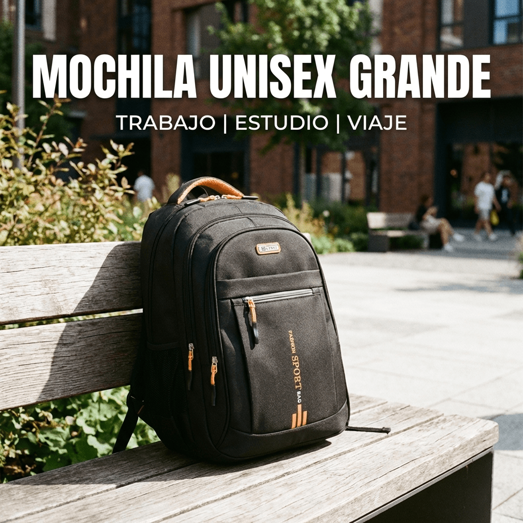 Mochila Unisex Para Trabajo Estudio Y Viaje - Muy Moderna Uruguay