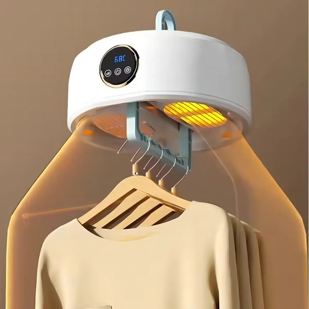 Secador de Ropa Portátil Colgante 600W con Control Remoto