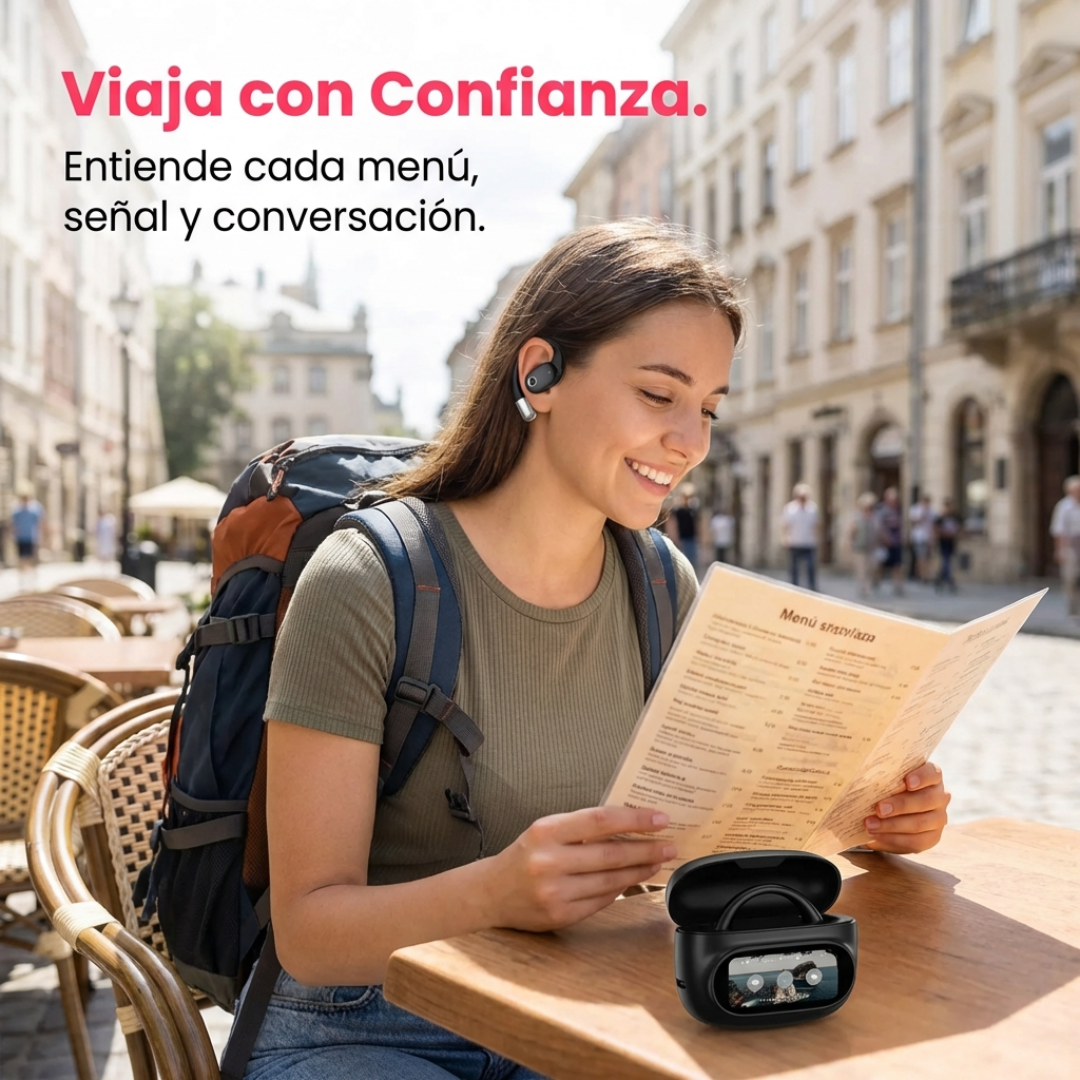 Auriculares Bluetooth Traductores con Inteligencia Artificial Traducción App IA