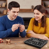 Set x36 Puzzle de Metal Ingenio IQ Para Niños Y Adultos