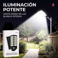 Foco Solar Led 1000w Exterior Alumbrado C/Remoto - Ecoinnova
