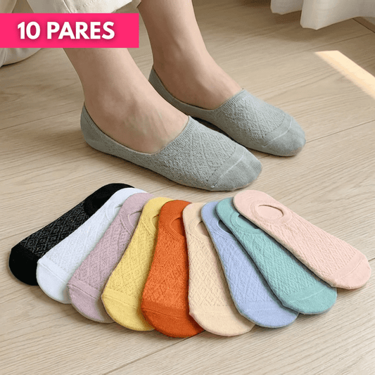 10 Pares De Soquetes Medias Invisibles De Algodón Para Mujer - Muy Moderna Uruguay