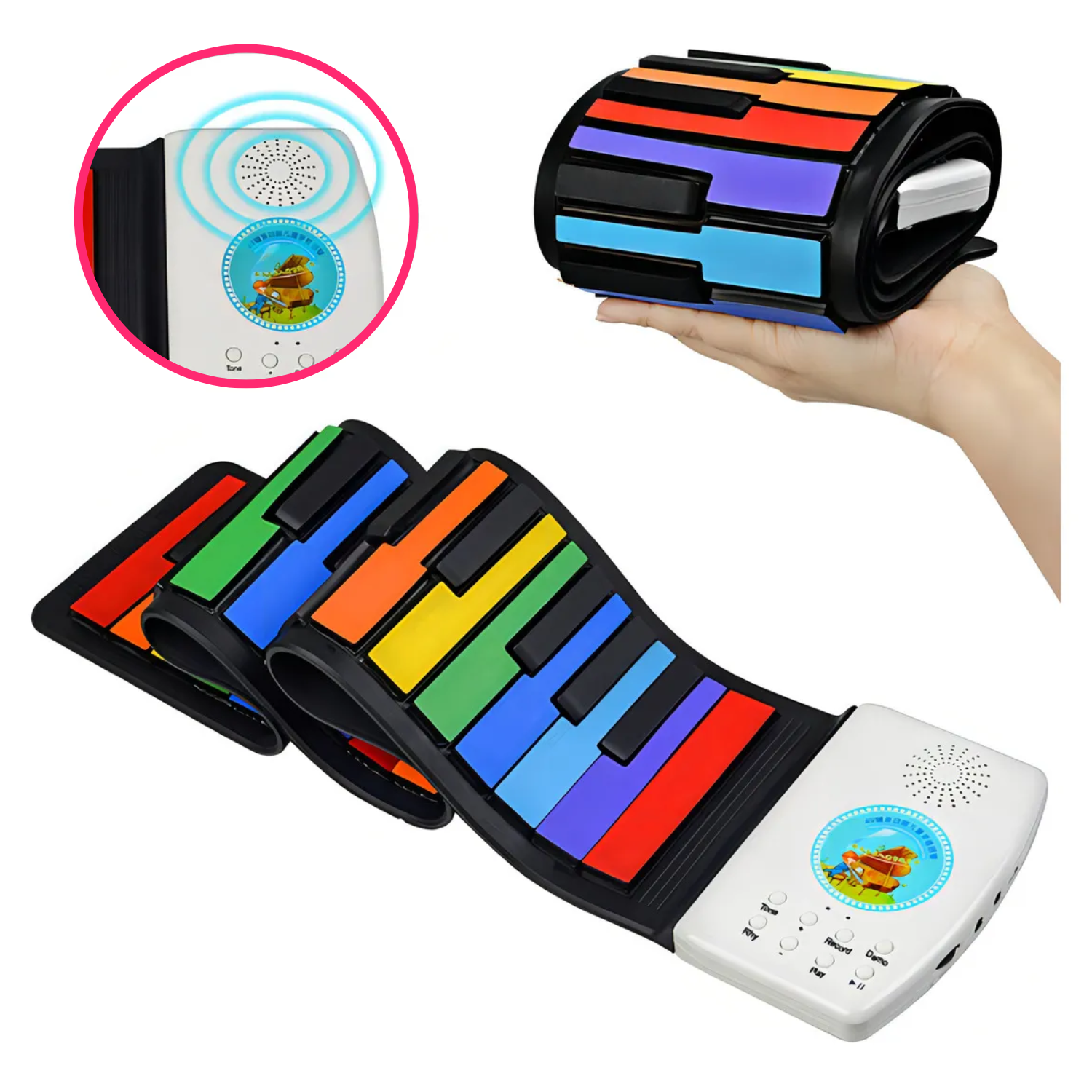 Piano Teclado Infantil 49 Teclas Juguete Educativo Con Micrófono