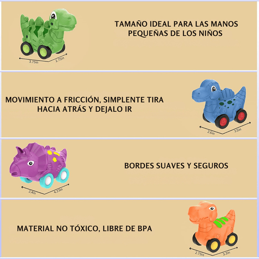Camión Juguete Transportador De Dinosaurios Autitos de Fricción - Muy Moderna Uruguay