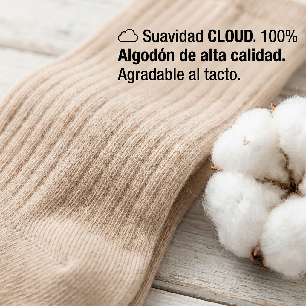 Medias Unisex 100% Algodón Premium X6 Pares CLOUD™