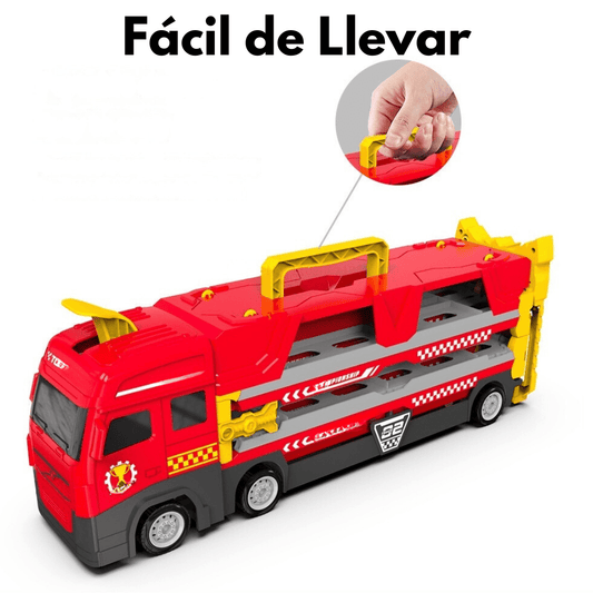 Camion De Juguete Con Pista Desplegable + 6 Autitos - Muy Moderna Uruguay