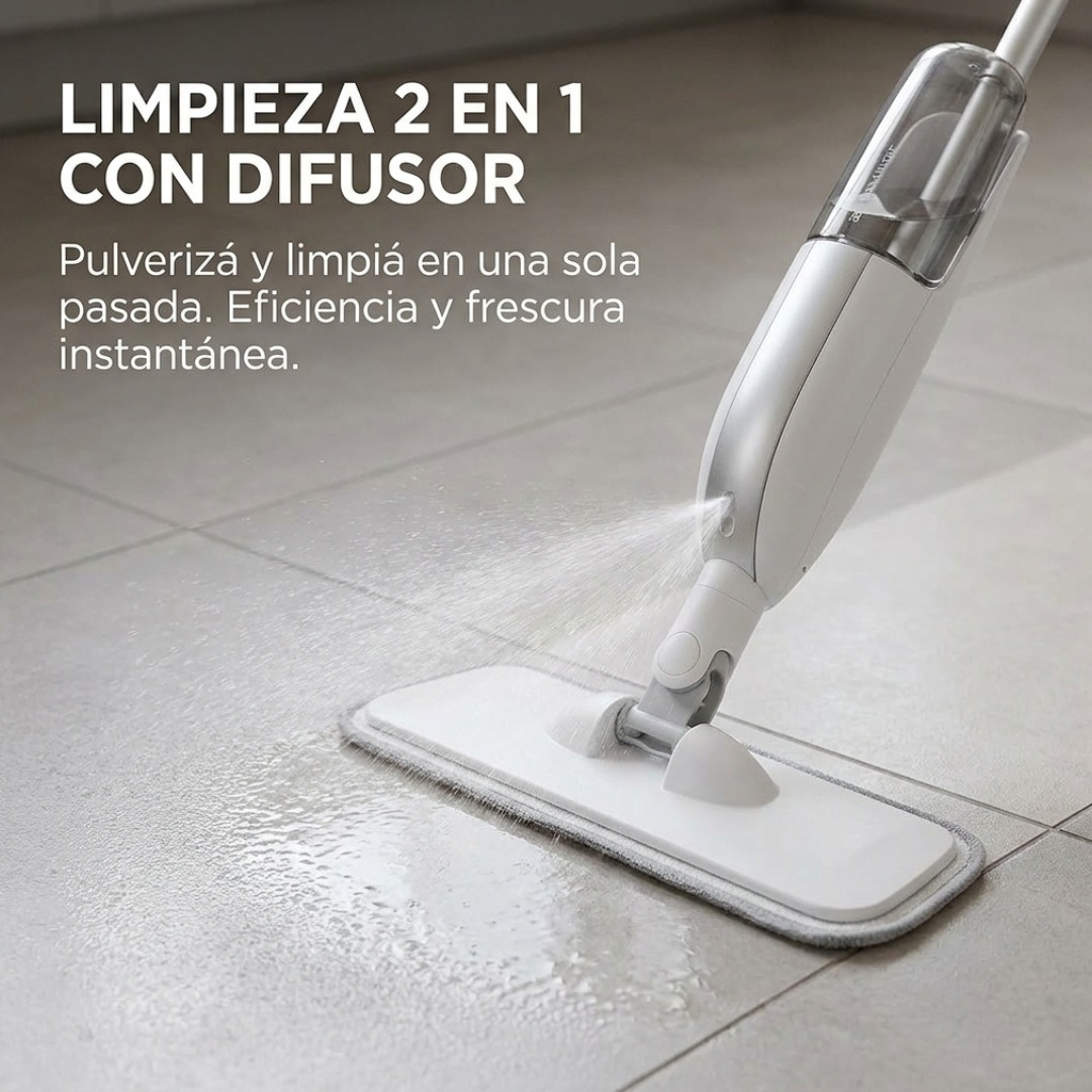 Mopa Limpiador 2 en 1 con Difusor Spray