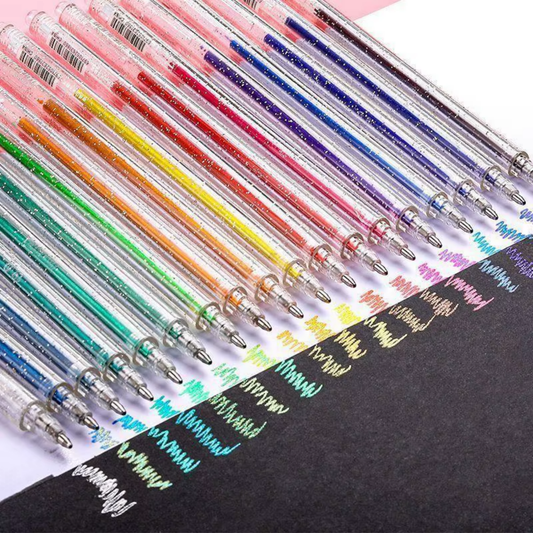 Marcadores Para Niños Dibujo Y Colorear con Glitter x24 - Muy Moderna Uruguay