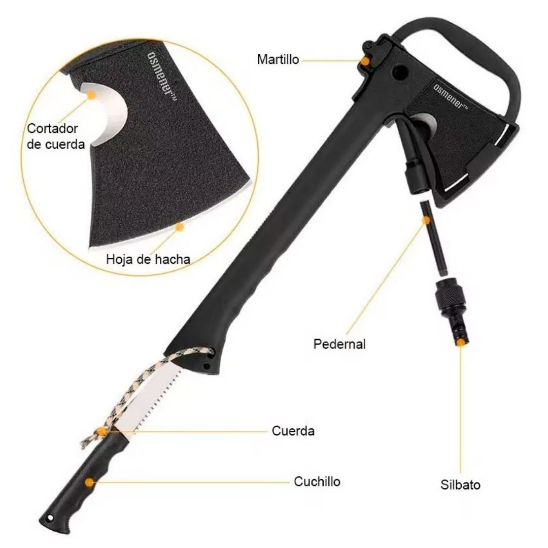 Hacha Táctica con Cuchillo OSMENER