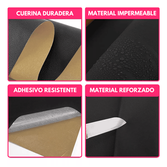 Parche de Reparación de Cuero Adherible (Rollo de 1.35m) - Muy Moderna Uruguay