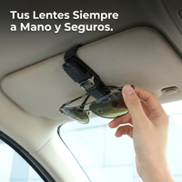 Kit x2 Soporte Porta Lentes para Parasol de Auto