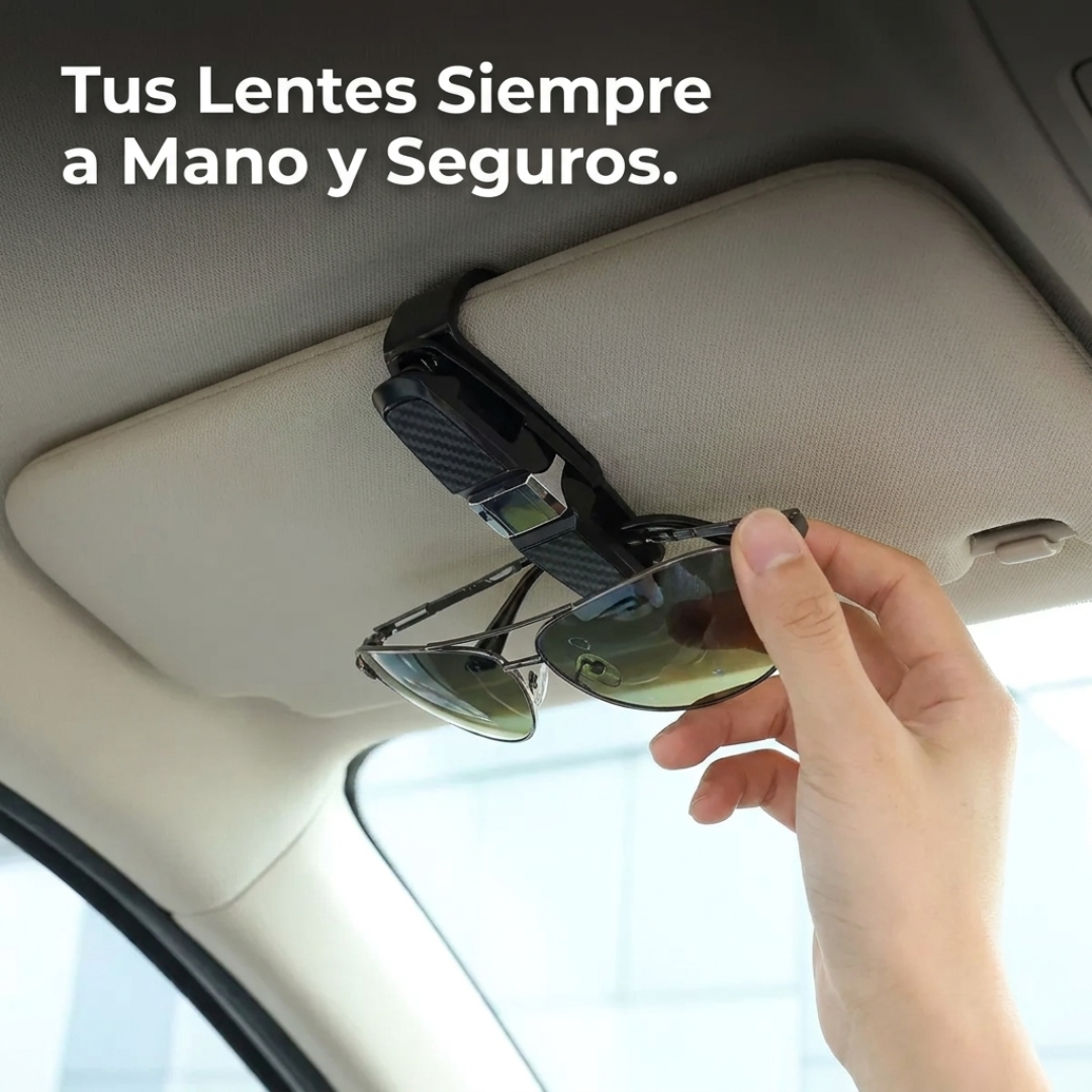 Kit x2 Soporte Porta Lentes para Parasol de Auto