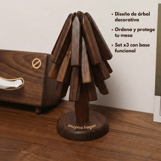 Set x3 Salvamantel de Madera de Roble - muymo hogar - Muy Moderna Uruguay