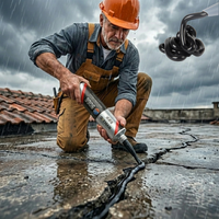 Sellador Grietas Silicona Impermeable Exterior Filtraciones Lluvia