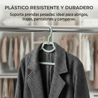 Pack 30 Perchas Plegables Compactas Ahorra Espacio Viaje Placard - Muy Moderna Uruguay