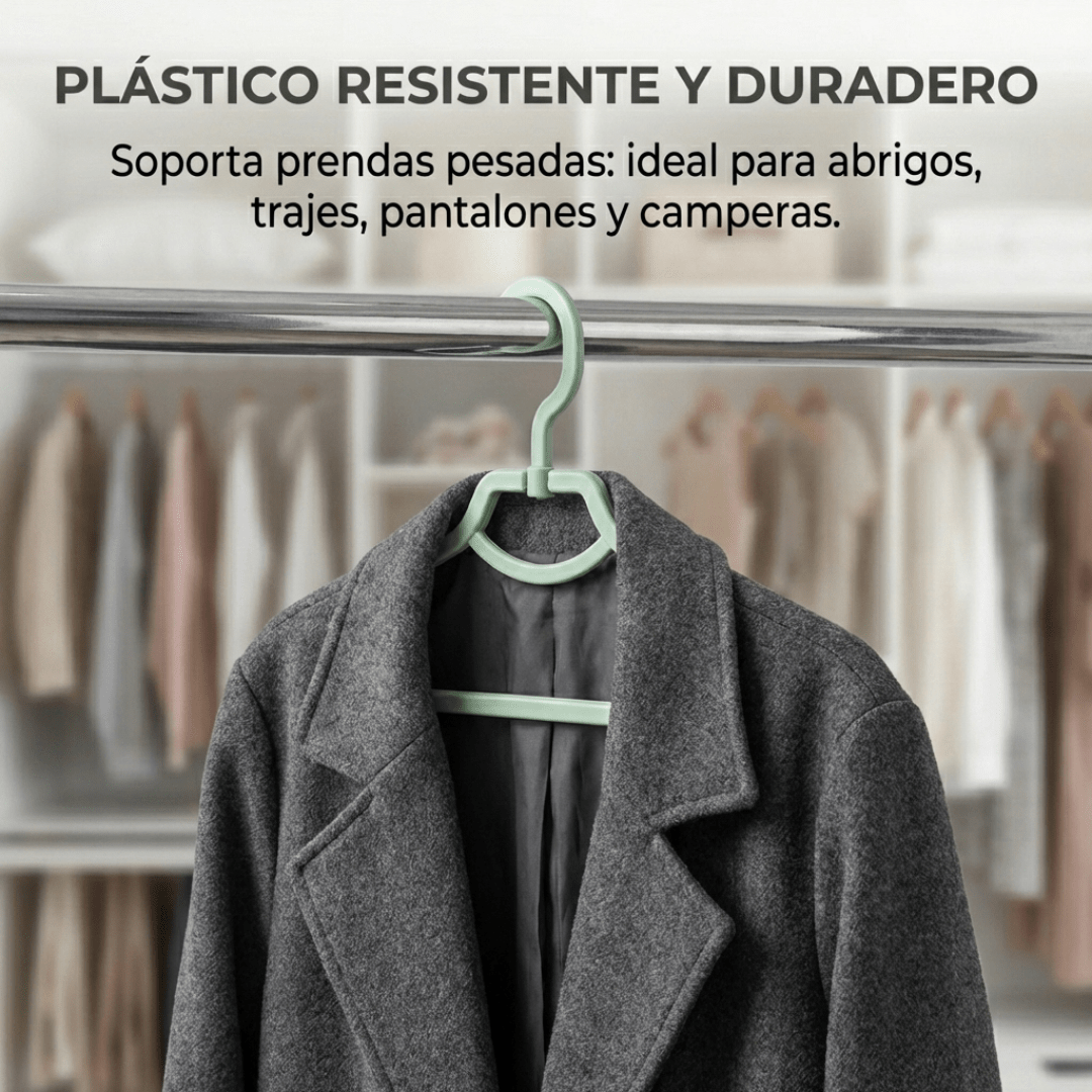 Pack 30 Perchas Plegables Compactas Ahorra Espacio Viaje Placard - Muy Moderna Uruguay