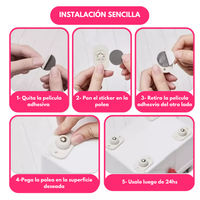 Kit x8 Ruedas Adhesivas para Muebles