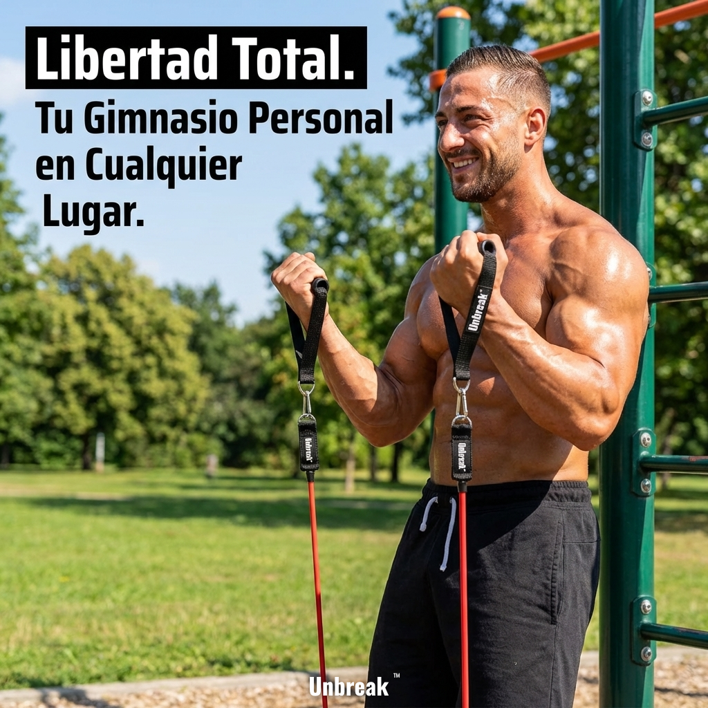 Set Bandas De Resistencia Con Asas Fitness Unbreak - Muy Moderna Uruguay