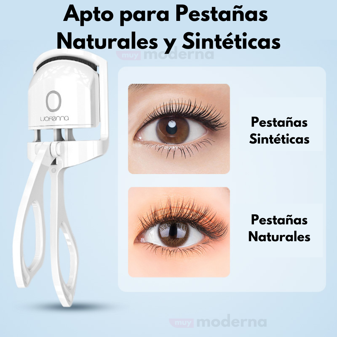 Rizador de Pestañas Recargable con Calor