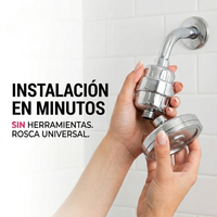 Cabezal Ducha Filtro Purificador 25 Capas Acero Inoxidable