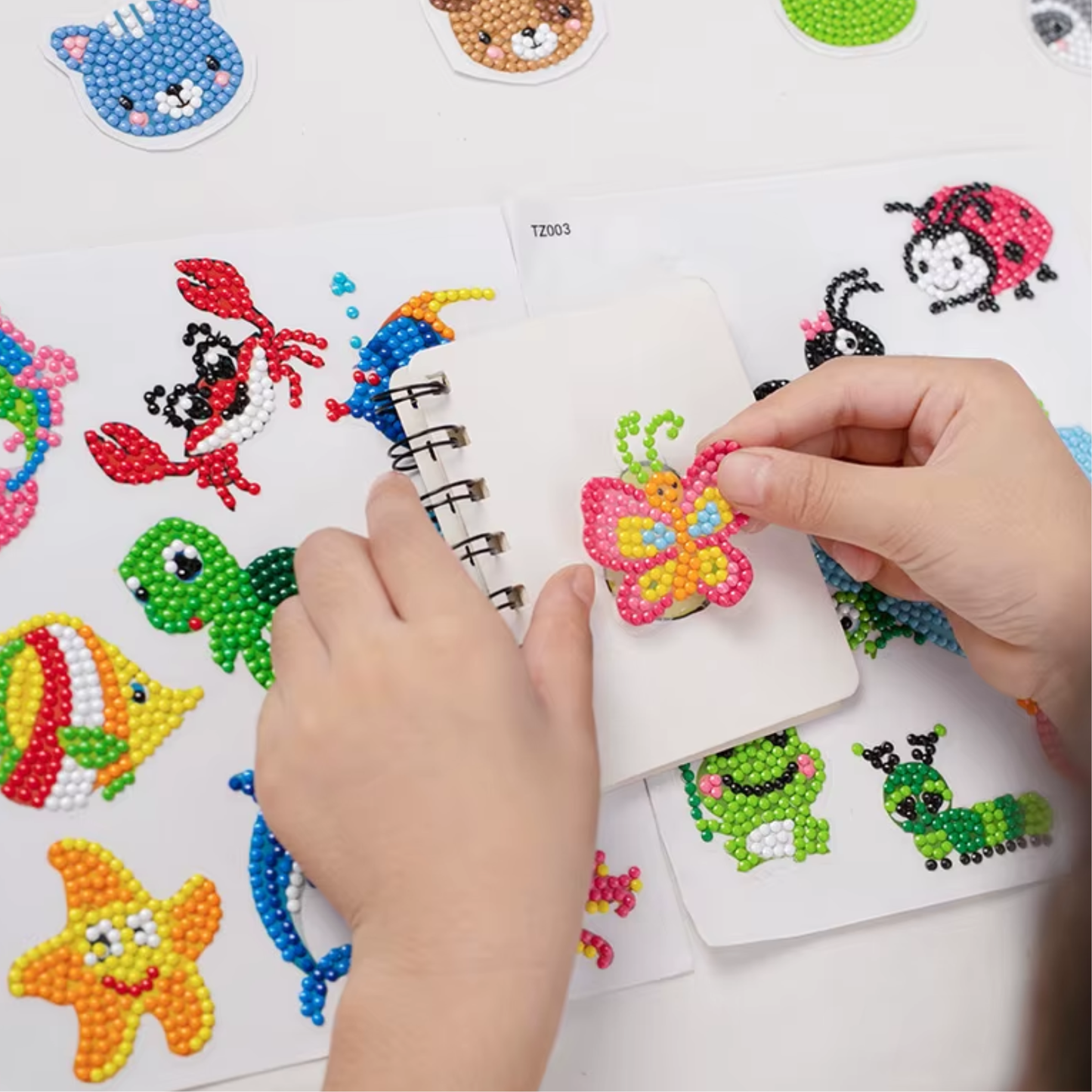 Kit Diamond Painting Niños Pintura Con Diamantes 36 Stickers