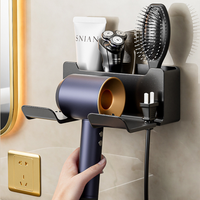 Soporte De Baño Multifuncion para Secador de Pelo
