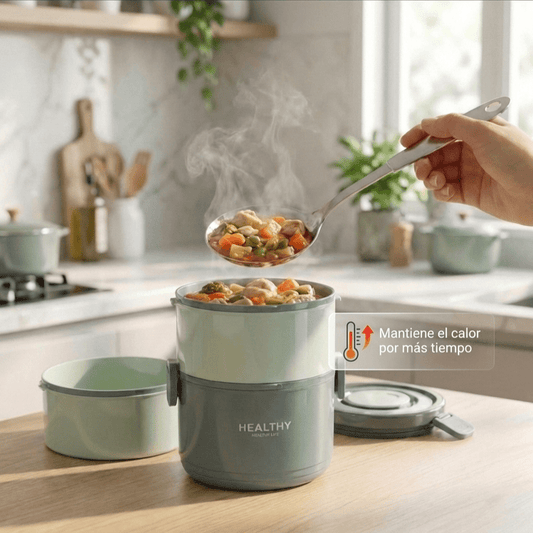 Luncheras Térmicas Apilables Acero Inox Pack x4 - Muy Moderna Uruguay