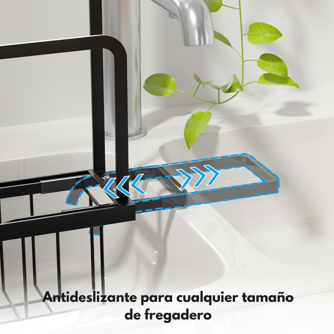 Organizador de Pileta Extensible en Acero Inoxidable