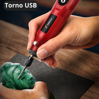 Mini Torno Recargable USB con Accesorios