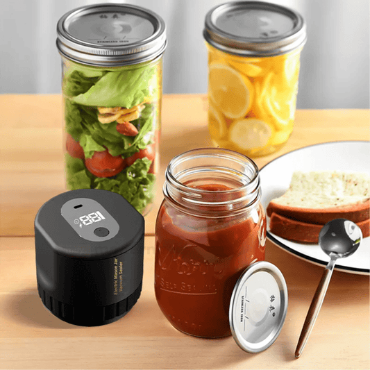 Kit Sellador al Vacío Portátil con Tapas Reutilizables para Frascos - Muy Moderna Uruguay