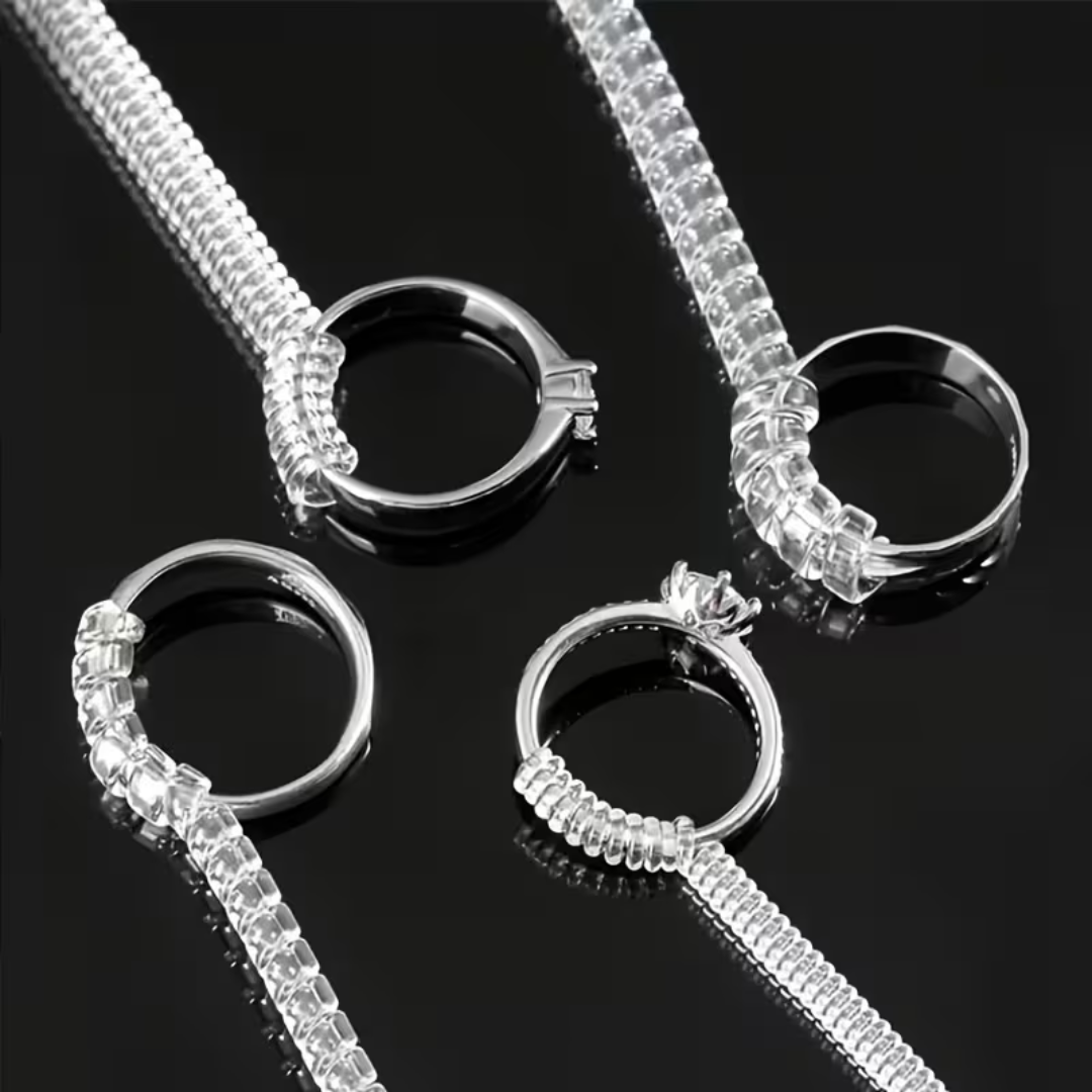 Set x12 Ajustadores de Anillo TPU Invisible – Ajuste Cómodo y Seguro