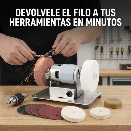 Kit Completo Afilador Eléctrico Amoladora De Banco - Muy Moderna Uruguay