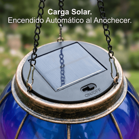 Lámpara Solar Globo Aerostático Colgante Decorativa Jardín - Muy Moderna Uruguay