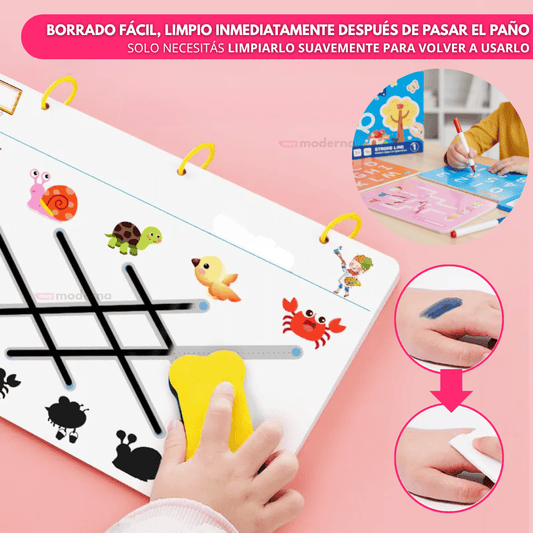 Libro Montessori De Escritura Y Dibujo 64 Páginas - Muy Moderna Uruguay