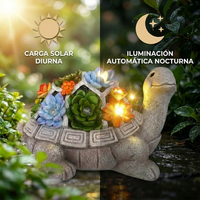 Tortuga Solar Decorativa Con Luces LED Para Jardín Patio Y Balcón - Muy Moderna Uruguay